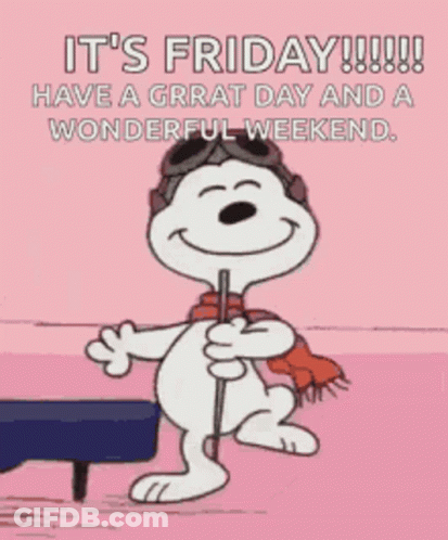 Snoopy Wearing Helmet And Scarf Holding Cane Dancing GIF