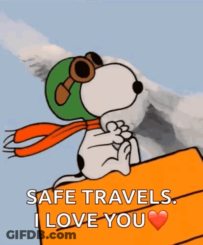 Snoopy Wearing Helmet Goggles And Scarf GIF