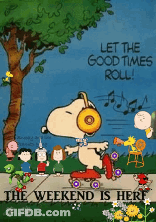 Snoopy Weekend Is Here GIF