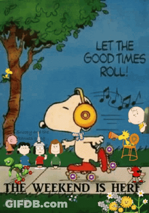 Snoopy Weekend Meme GIF