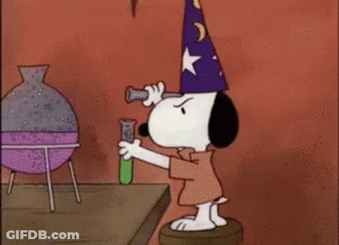Snoopy Wizard GIF