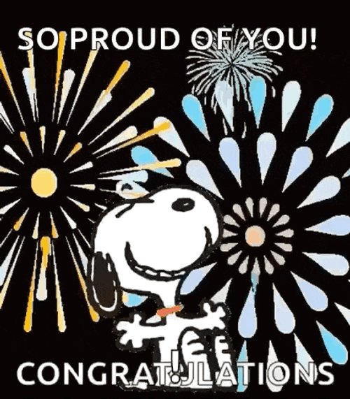 Snoopy Yay GIF