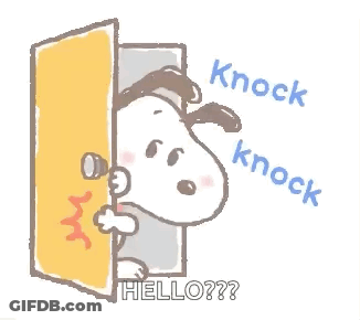 Snooy Knockknock GIF