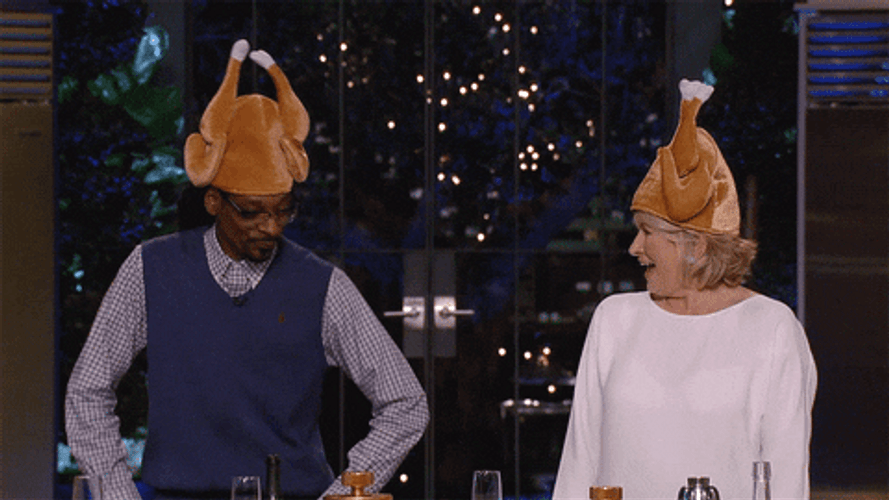 Snopp Dogg Dancing Turkey Hat GIF