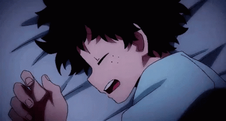 Snoring And Sleeping Deku GIF
