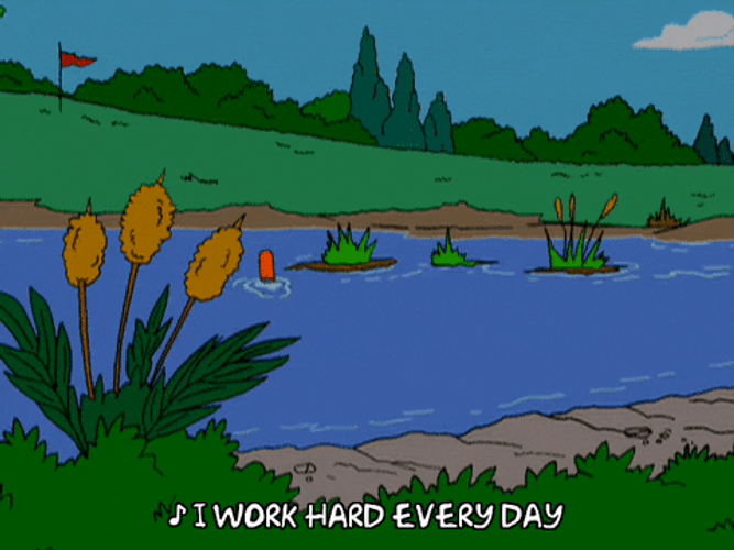 Snorkeling Bart Simpson GIF