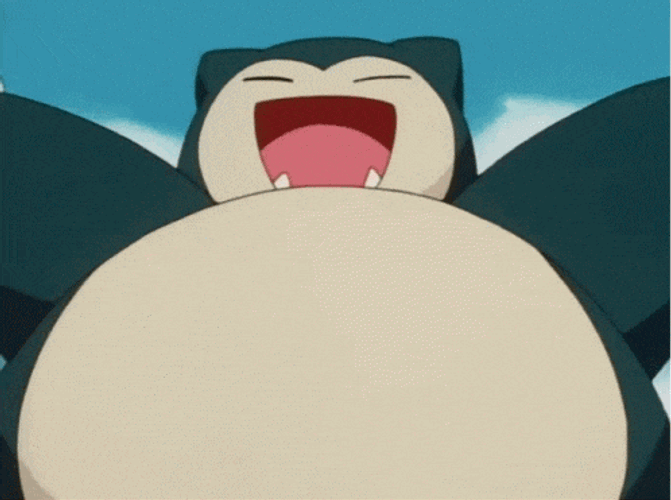 Snorlax Good Morning GIF