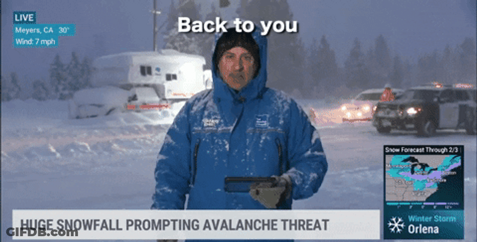 Snow Day Jim Cantore Report GIF
