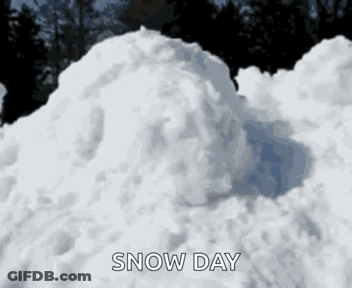 Snow Day Written In Snow GIF