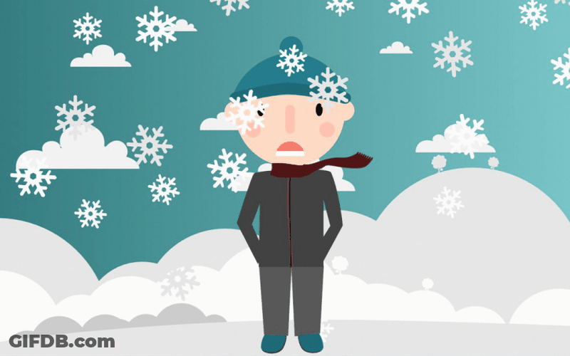 Snow Fall Winter Cold GIF