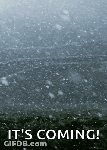 Snow Falling Coming Poster GIF