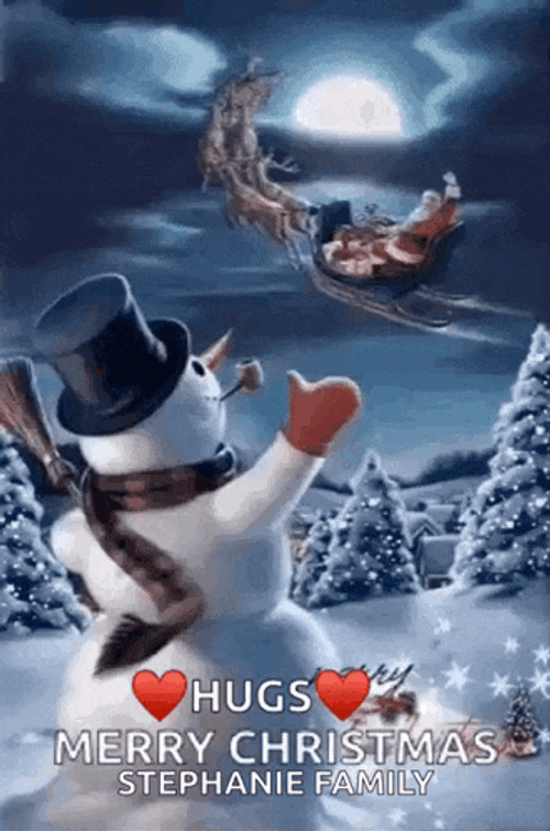 Snow Man GIF
