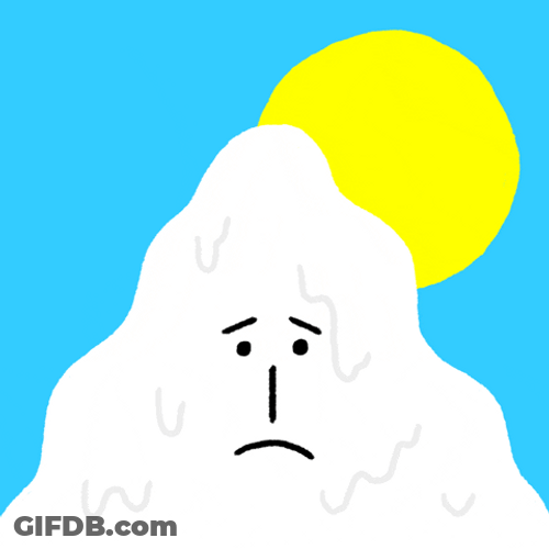 Snow Meltdown Heat From Sun GIF