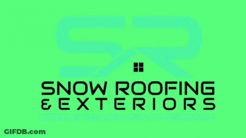 Snow Roofing And Exteriors Logo Roofing Gutters Replacement Windows GIF