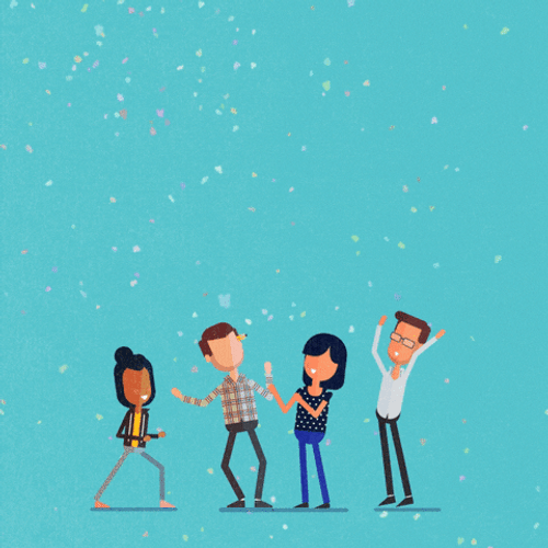 Snow Season Friends Dancing Tgif Meme GIF