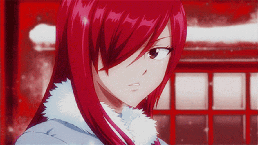 Snow Season Titania Erza Scarlet GIF