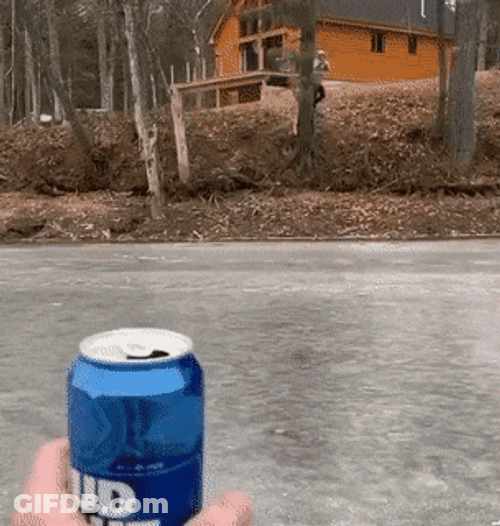Snow Sliding Antic Hold My Beer GIF