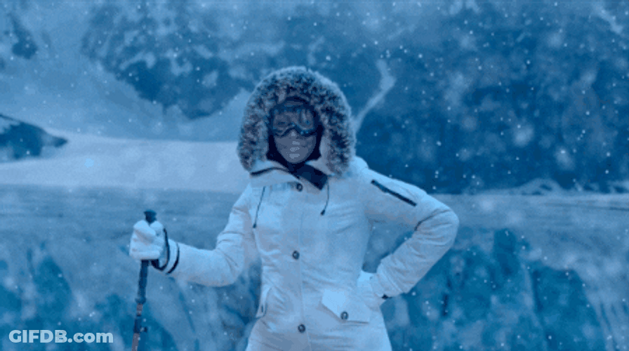 Snow Storm Sassy Lady Amazing GIF