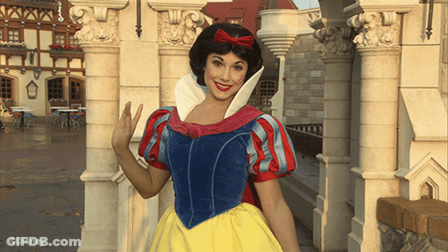 Snow White At Disneyland GIF