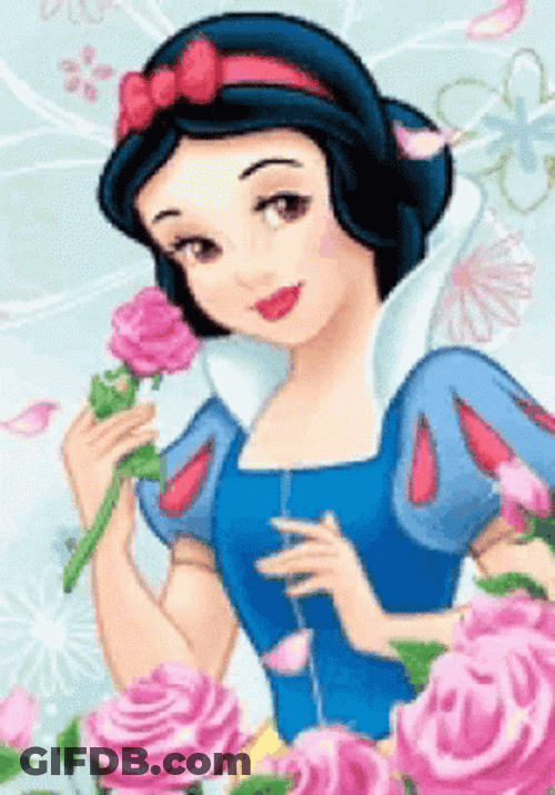 Snow White Brown Eyes GIF