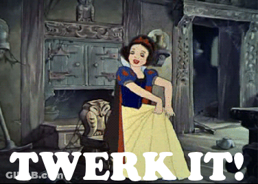 Snow White Cartoon Saying Twerk It GIF
