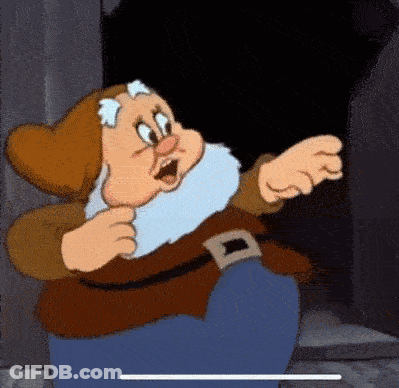 Snow White Character Pointing GIF