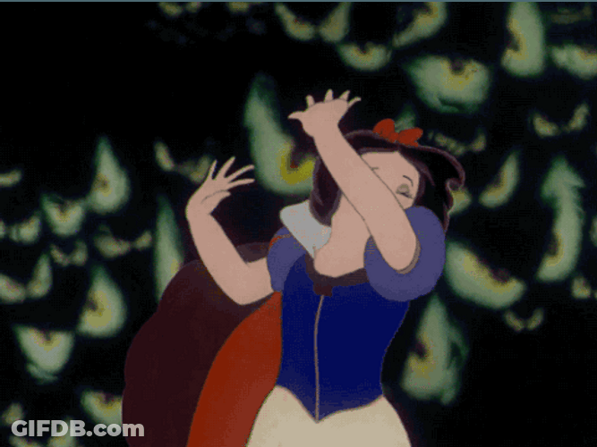 Snow White Chased By Monster GIF