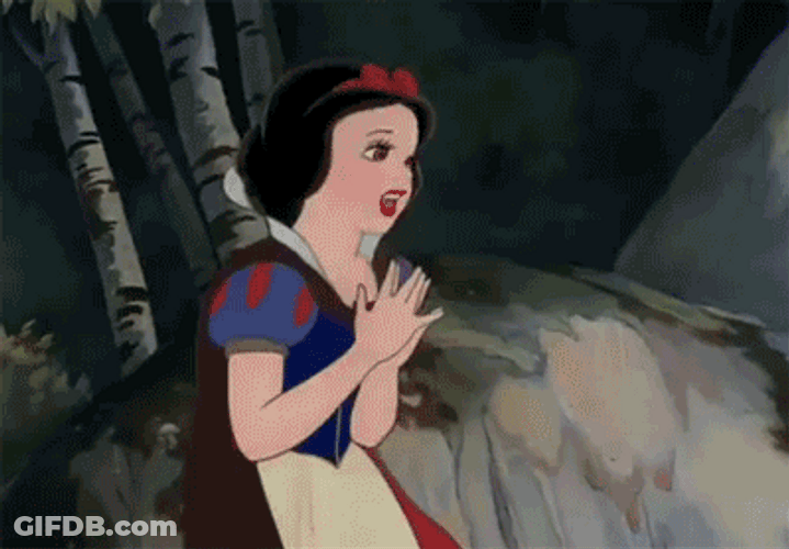 Snow White Fleeing I Literally Can't Even GIF