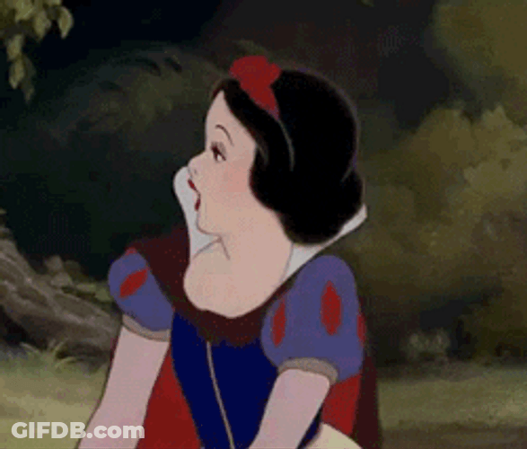 Snow White Happily Clapping GIF