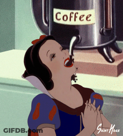 Snow White Need Coffee GIF