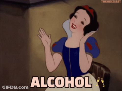Snow White Saying Alcohol GIF