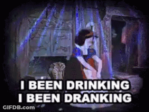 Snow White Saying I Been Drinking GIF