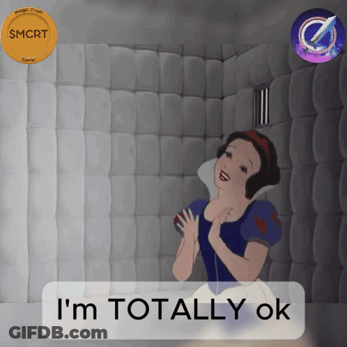 Snow White Saying I'm Totally Ok GIF
