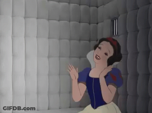 Snow White Sitting In Jail Cell GIF