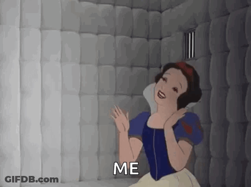 Snow White Sitting In Jail Cell Talking GIF