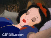Snow White Sleeping In Bed GIF