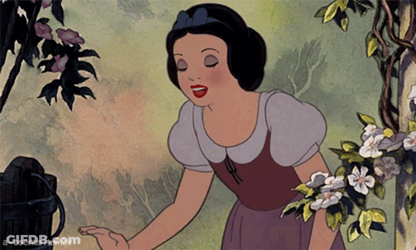 Snow White Waving Bye GIF