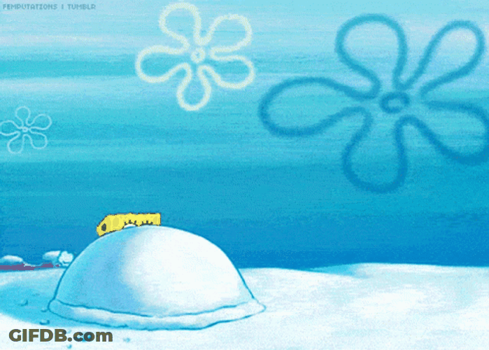 Snowball Attack Patrick Spongebob Come Over GIF