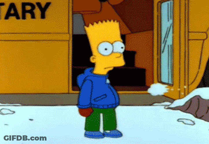Snowball Attack The Simpsons GIF