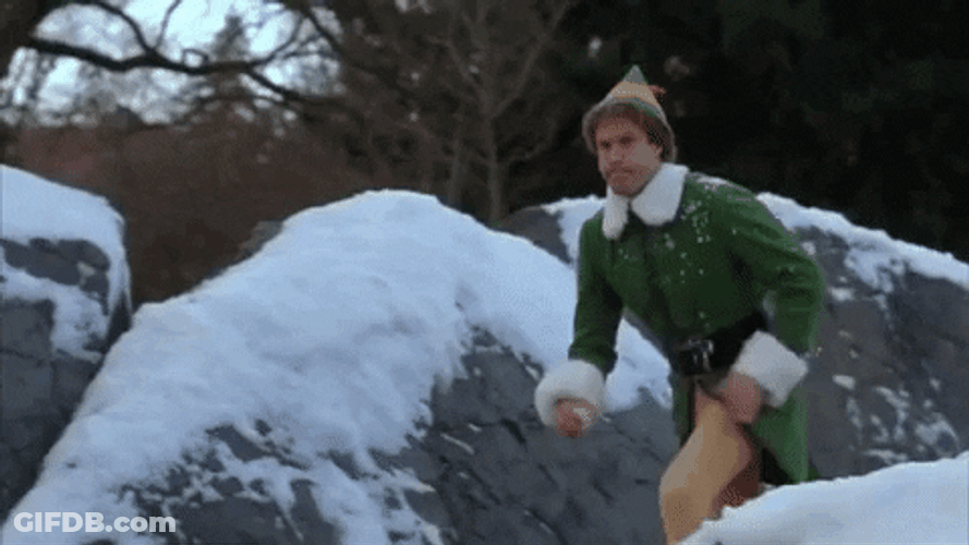 Snowball Elf Will Ferrell GIF