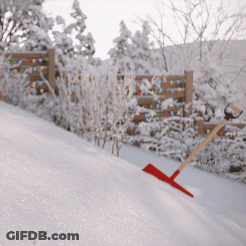 Snowball Winter Snow Slide Hamster GIF