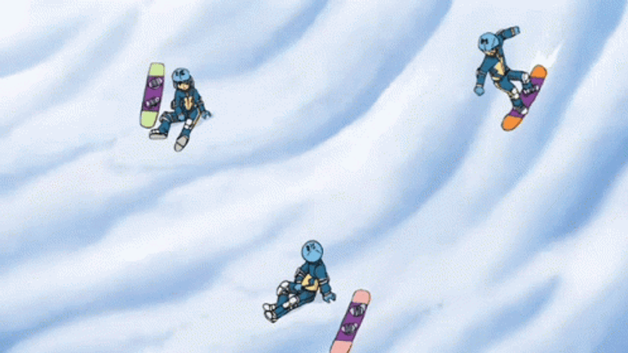 Snowboarding Anime Inazuma Eleven GIF