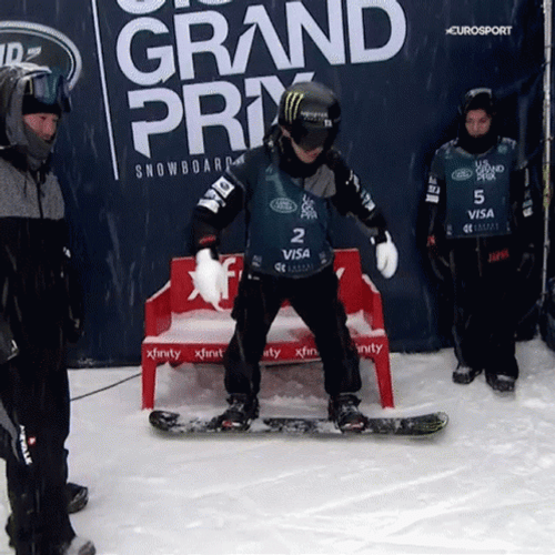 Snowboarding Epic Fail GIF