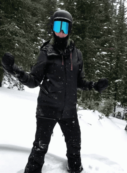 Snowboarding Fall Snow Play GIF