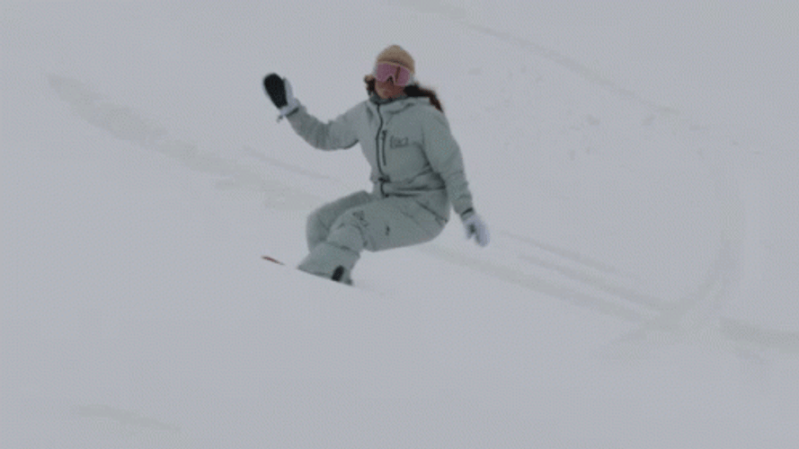 Snowboarding Glide Slow Motion GIF