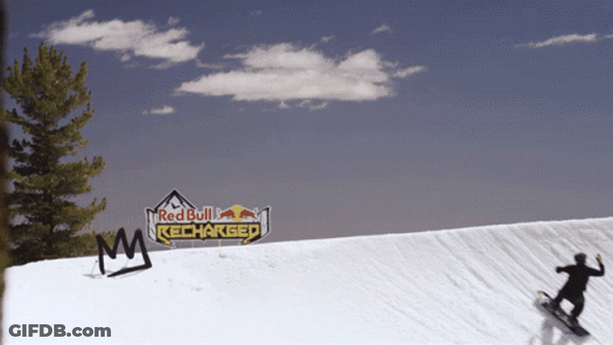Snowboarding Red Bull Recharge GIF