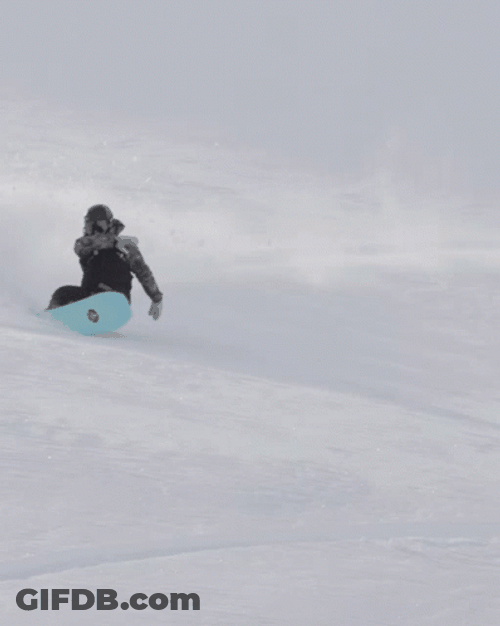 Snowboarding Snow Glide GIF