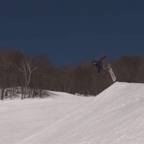 Snowboarding Trick Slide Fly GIF