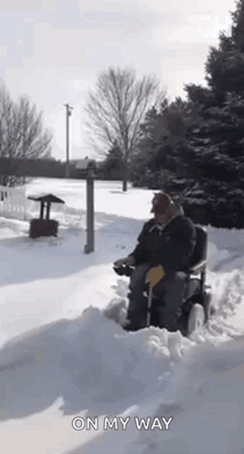 Snowfall On My Way GIF