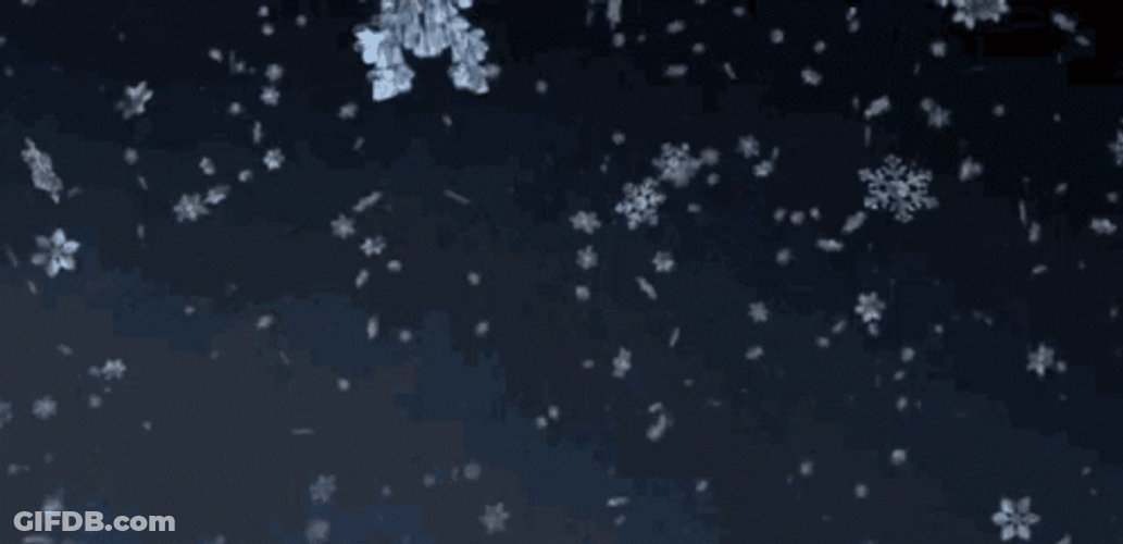 Snowflake Flying In The Dark GIF